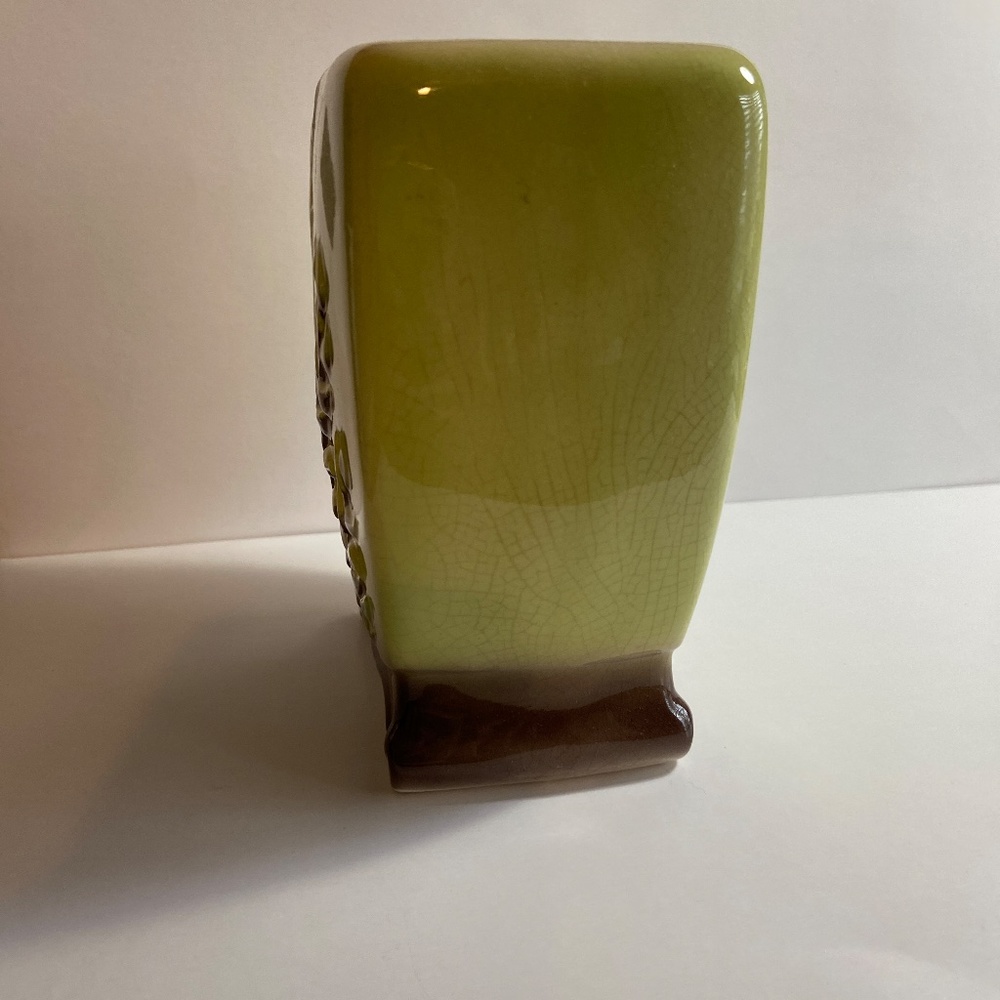 Vintage Royal Copley Footed Vase "Seaweed" - Picture 2 of 10